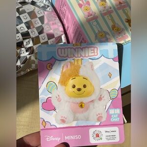 Confirmed Disney Winnie the Pooh Vinyl Plush Miniso toy - confirmed chat cat 🐱